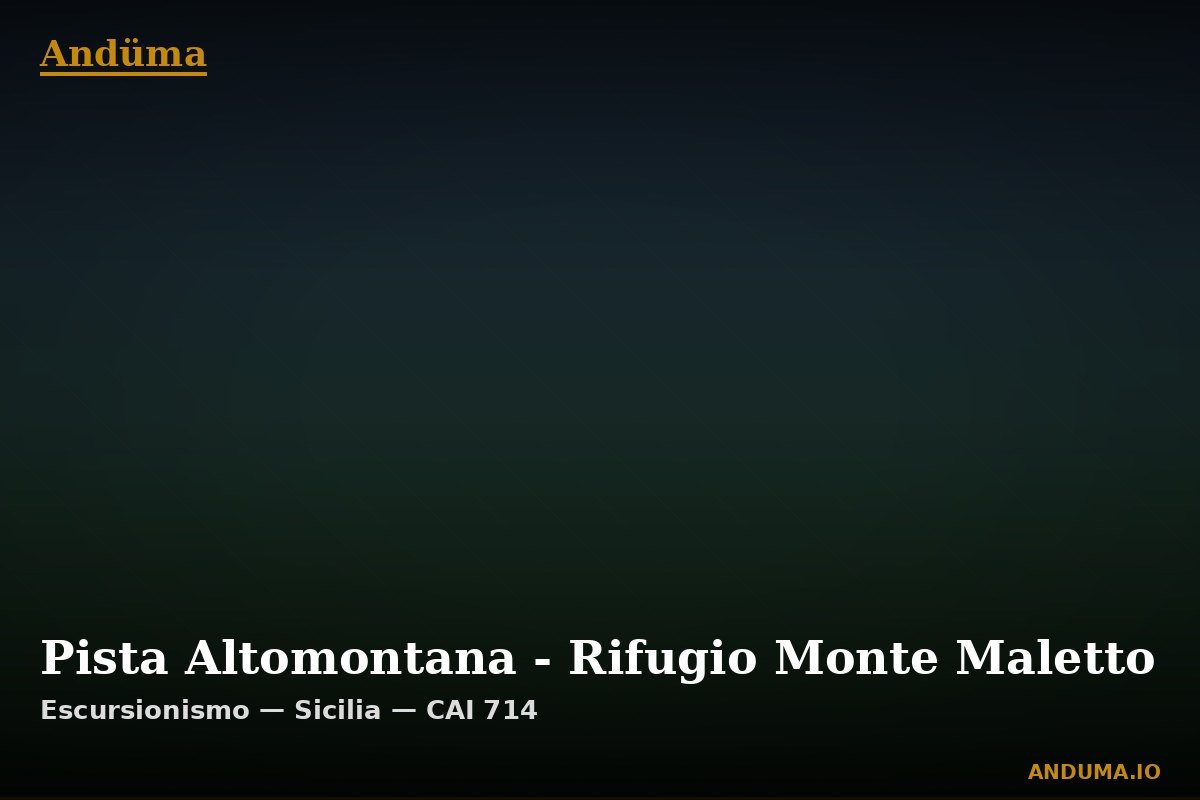 Pista Altomontana - Rifugio Monte Maletto — Punto di interesse , Piedmont