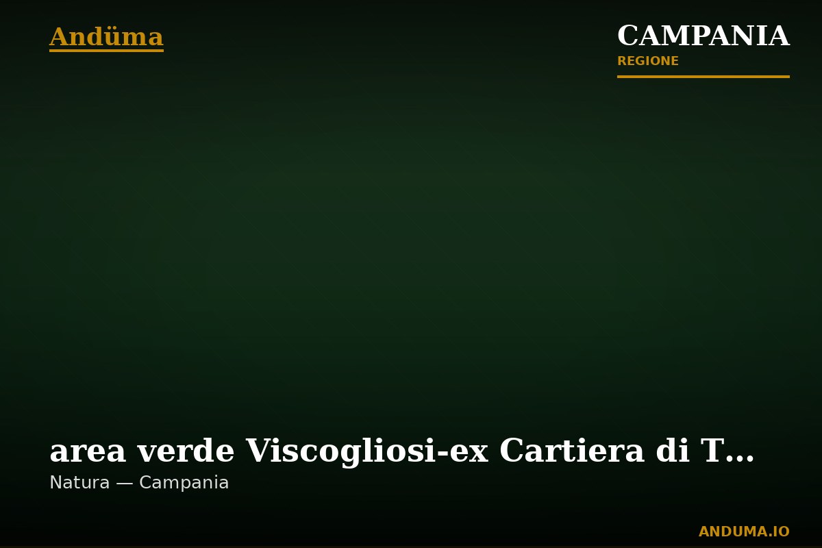area verde Viscogliosi-ex Cartiera di Trito — Punto di interesse , Napoli