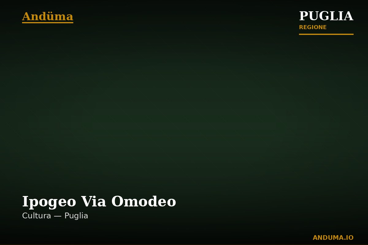 Ipogeo Via Omodeo — Punto di interesse a Bari, Bari