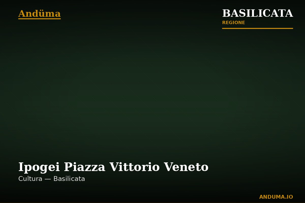 Ipogei Piazza Vittorio Veneto — Punto di interesse a Matera, Matera