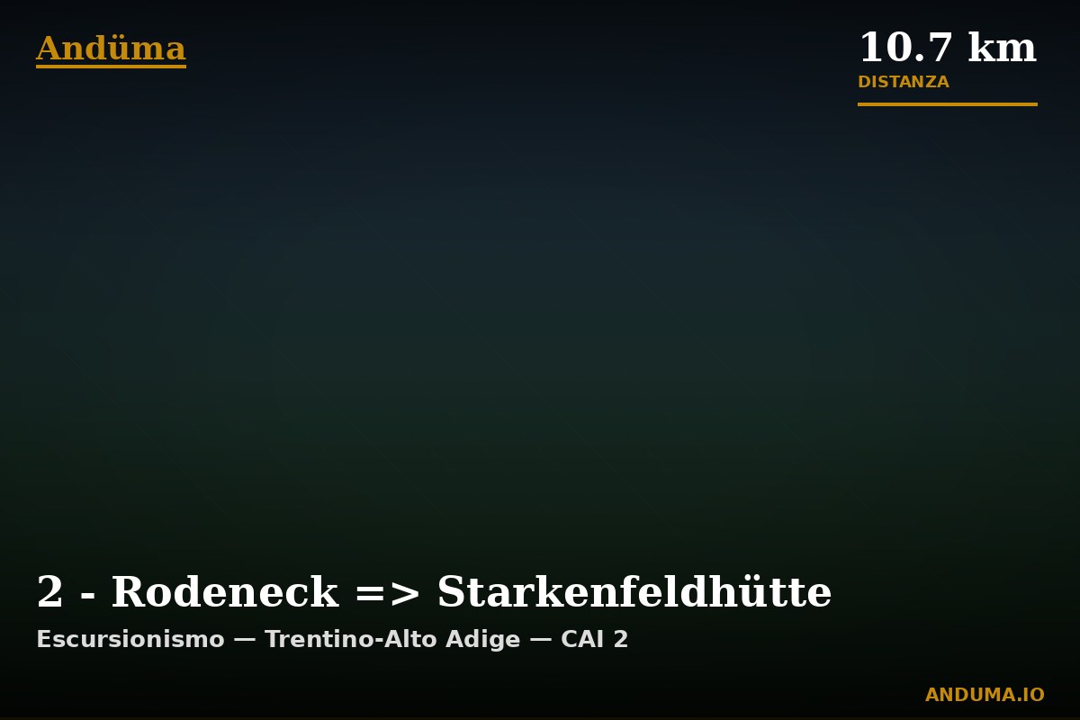 2 - Rodeneck => Starkenfeldhütte — Punto di interesse , Piedmont
