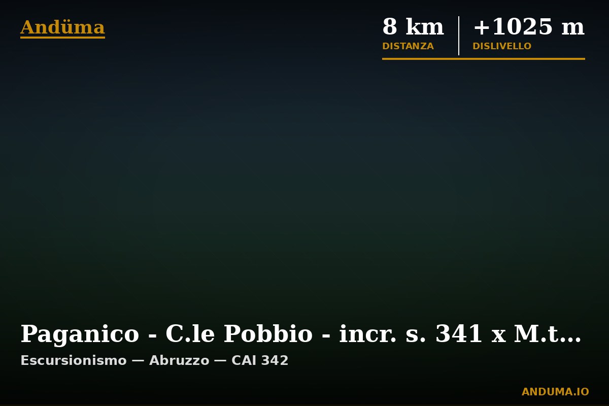 Paganico - C.le Pobbio - incr. s. 341 x M.te Cervia — Punto di interesse , Piedmont