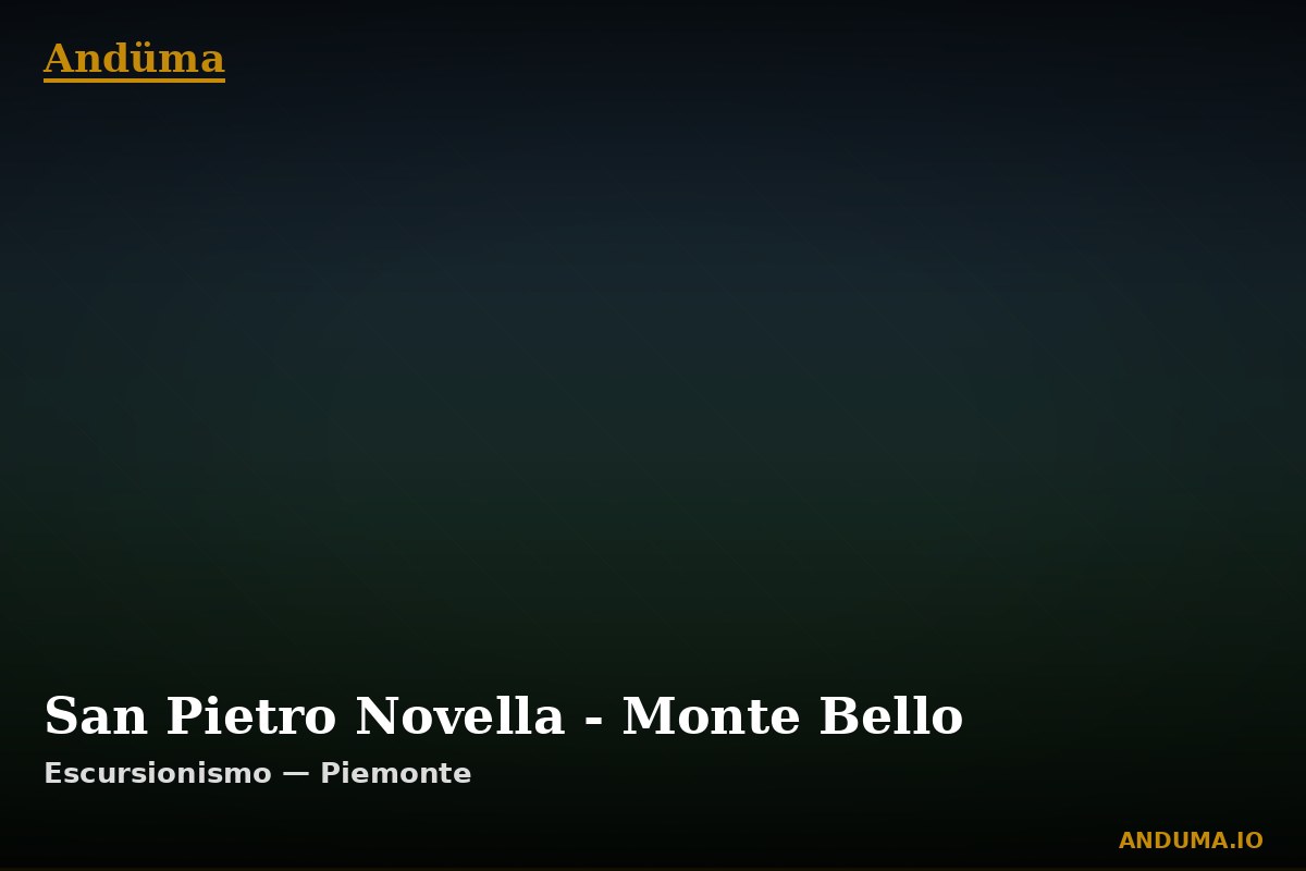 San Pietro Novella - Monte Bello — Punto di interesse , Piedmont