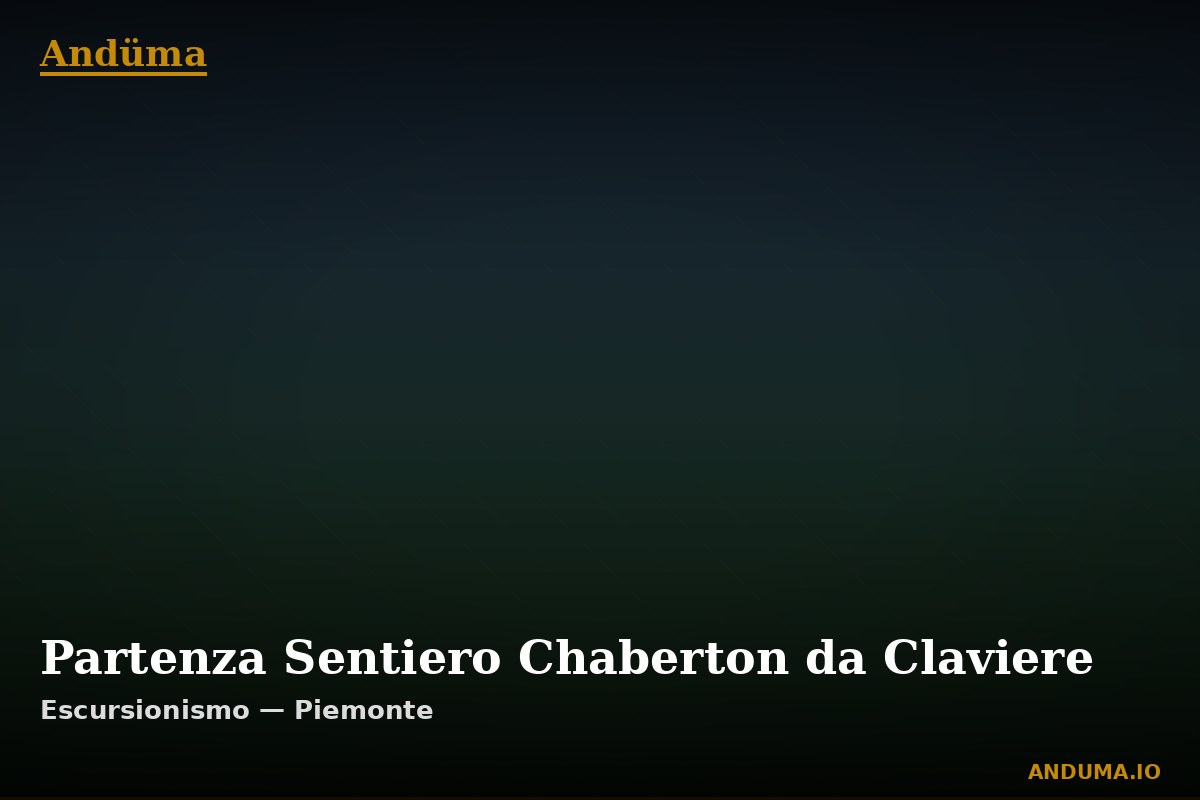 Partenza Sentiero Chaberton da Claviere