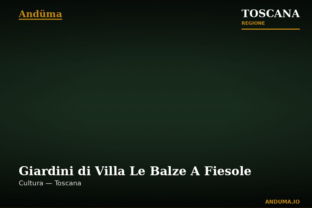 Giardini di Villa Le Balze A Fiesole — Punto di interesse a Firenze, Firenze