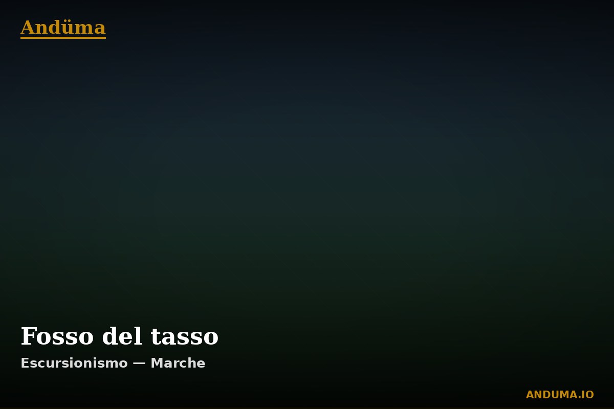 Fosso del tasso — Punto di interesse , Piedmont