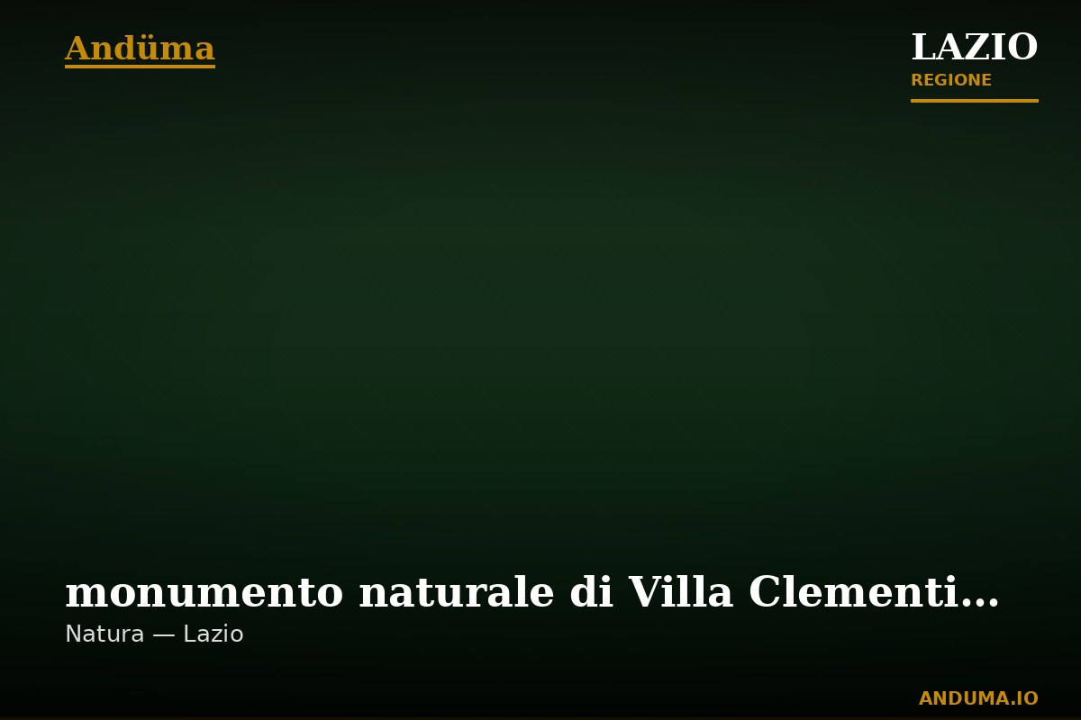 monumento naturale di Villa Clementi e Fonte Santo Stefano — Punto di interesse , Roma