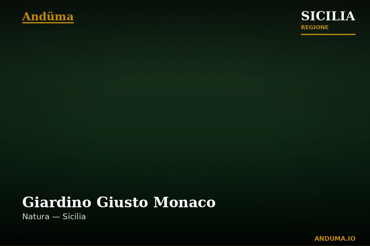 Giardino Giusto Monaco — Punto di interesse a Palermo, Palermo