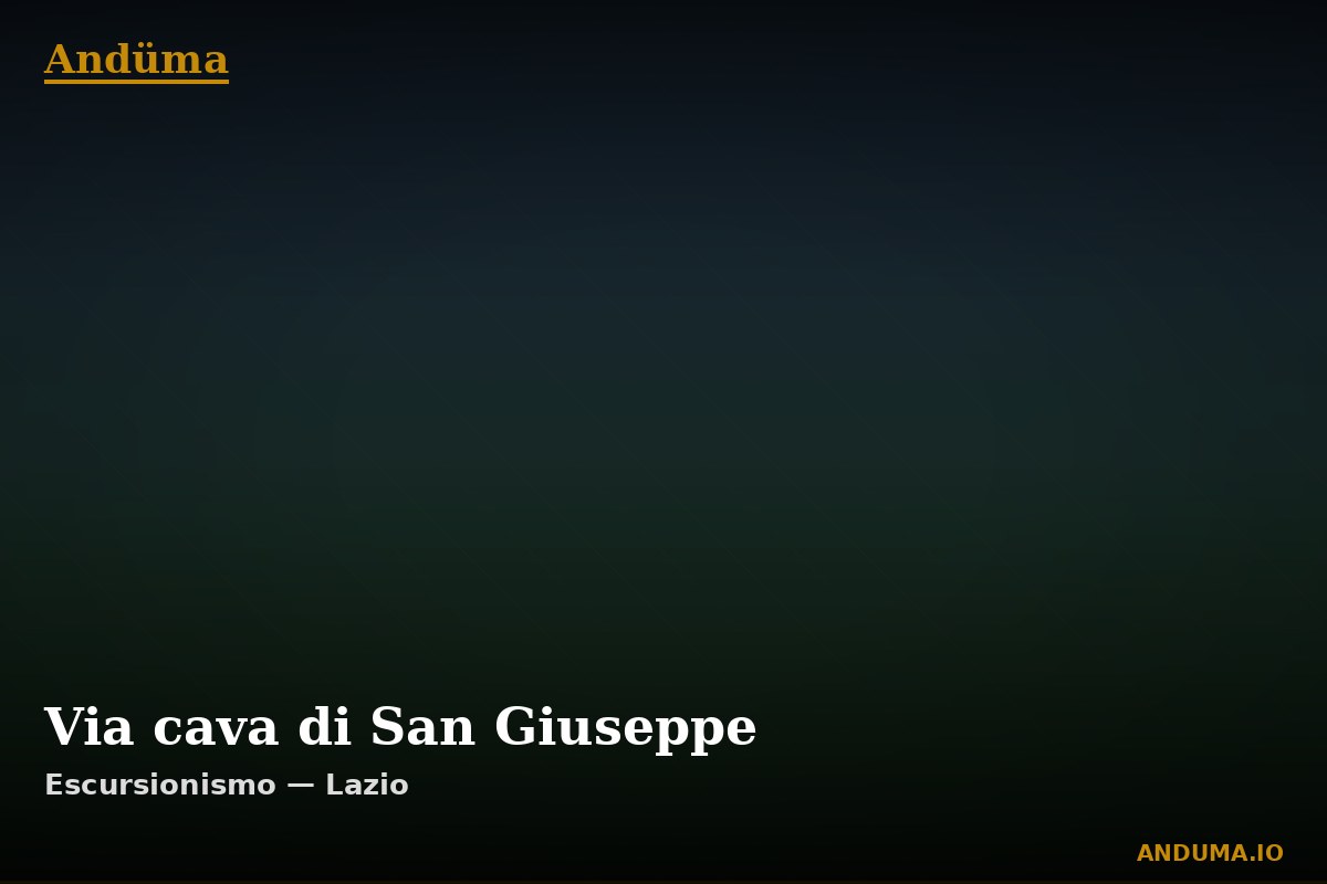 Via cava di San Giuseppe — Punto di interesse , Piedmont