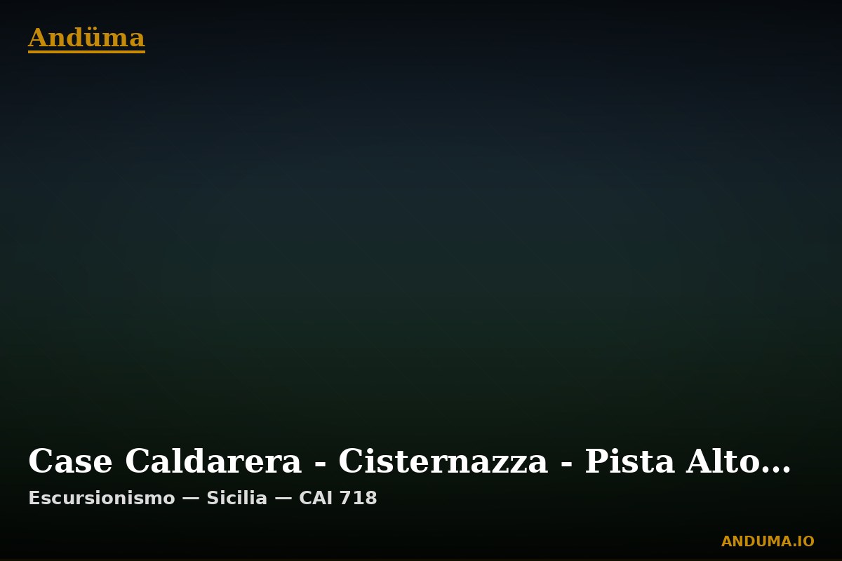 Case Caldarera - Cisternazza - Pista Altomontana — Punto di interesse , Piedmont