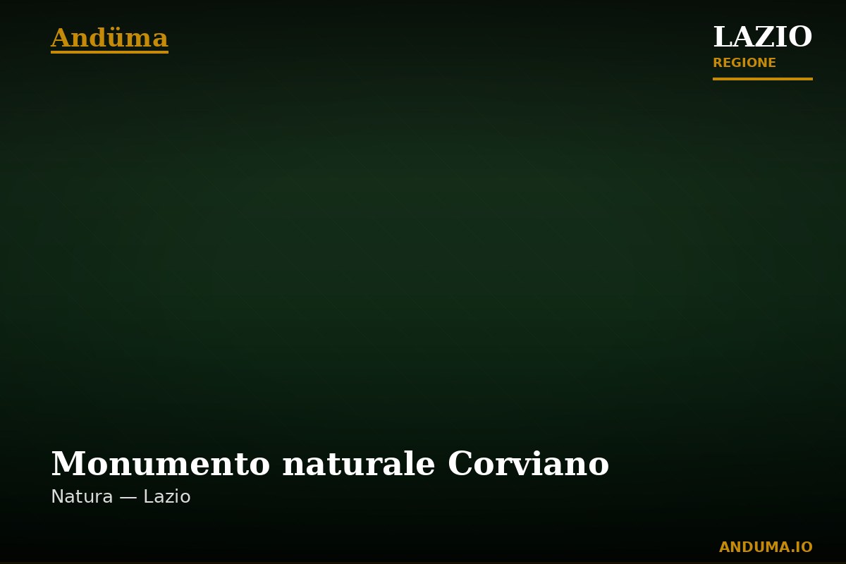 Monumento naturale Corviano — Punto di interesse , Roma