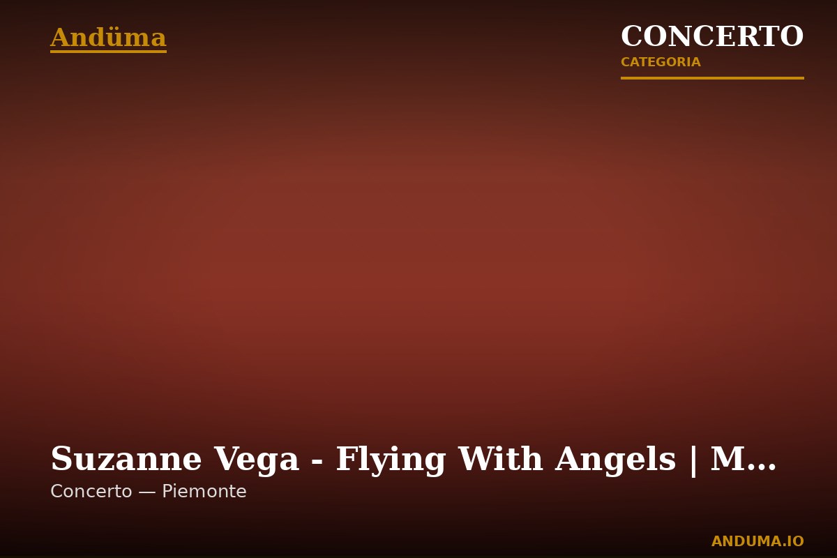 Suzanne Vega - Flying With Angels | Monfortinjazz 2026