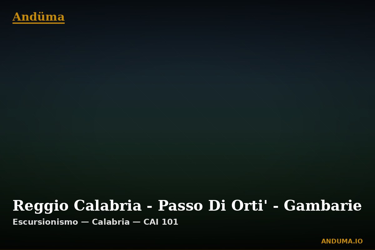 Reggio Calabria - Passo Di Orti' - Gambarie — Punto di interesse , Piedmont