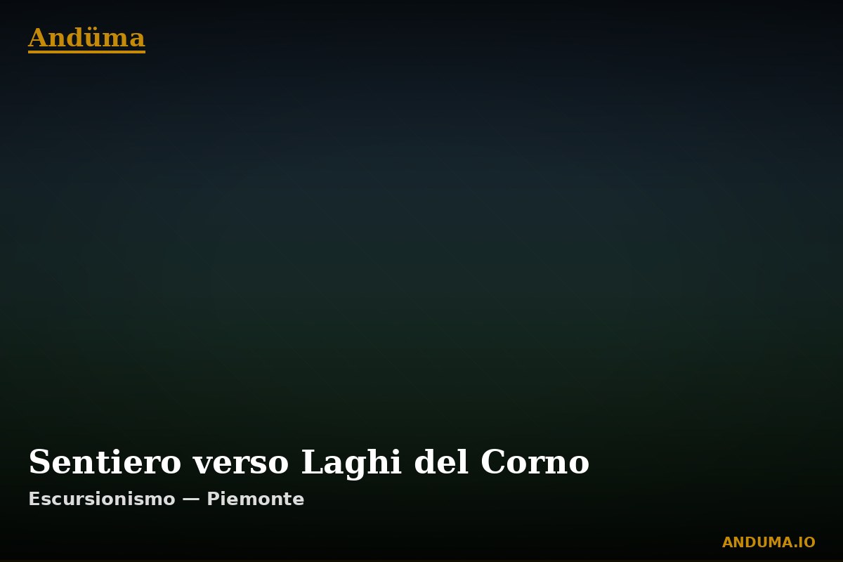 Sentiero verso Laghi del Corno — Sentiero a Alagna Valsesia, Vercelli