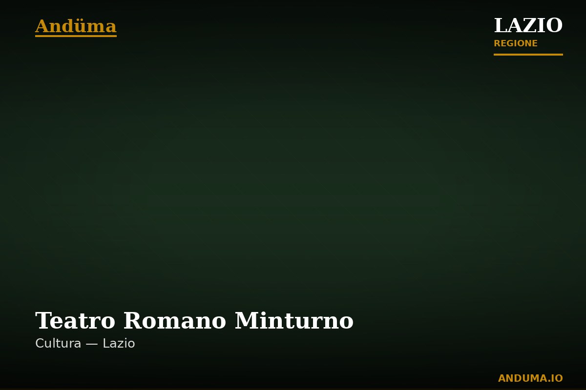 Teatro Romano Minturno — Punto di interesse , Roma