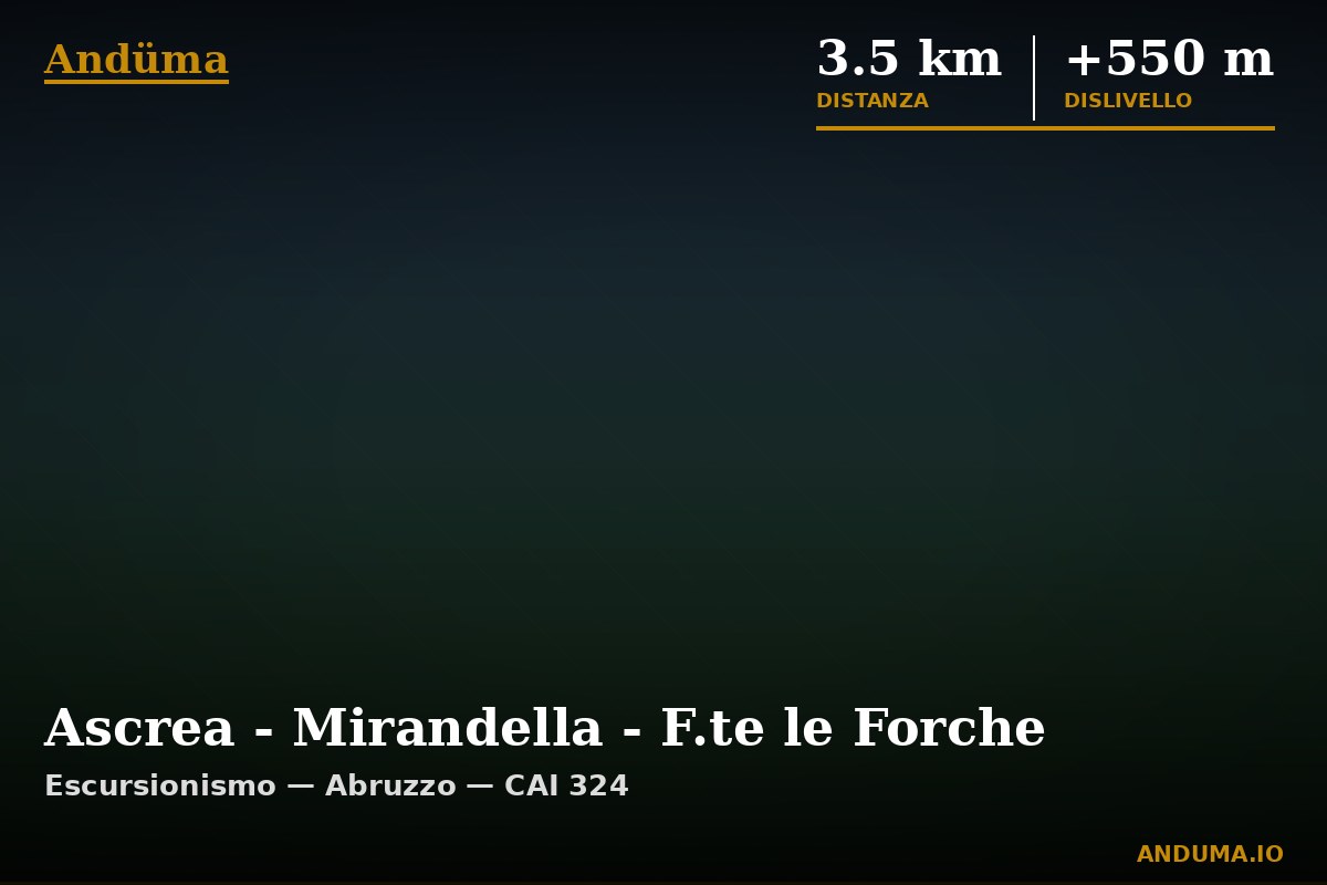 Ascrea - Mirandella - F.te le Forche — Punto di interesse , Piedmont
