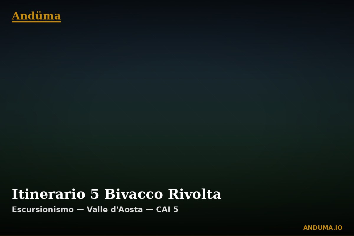 Itinerario 5 Bivacco Rivolta — Punto di interesse , Piedmont