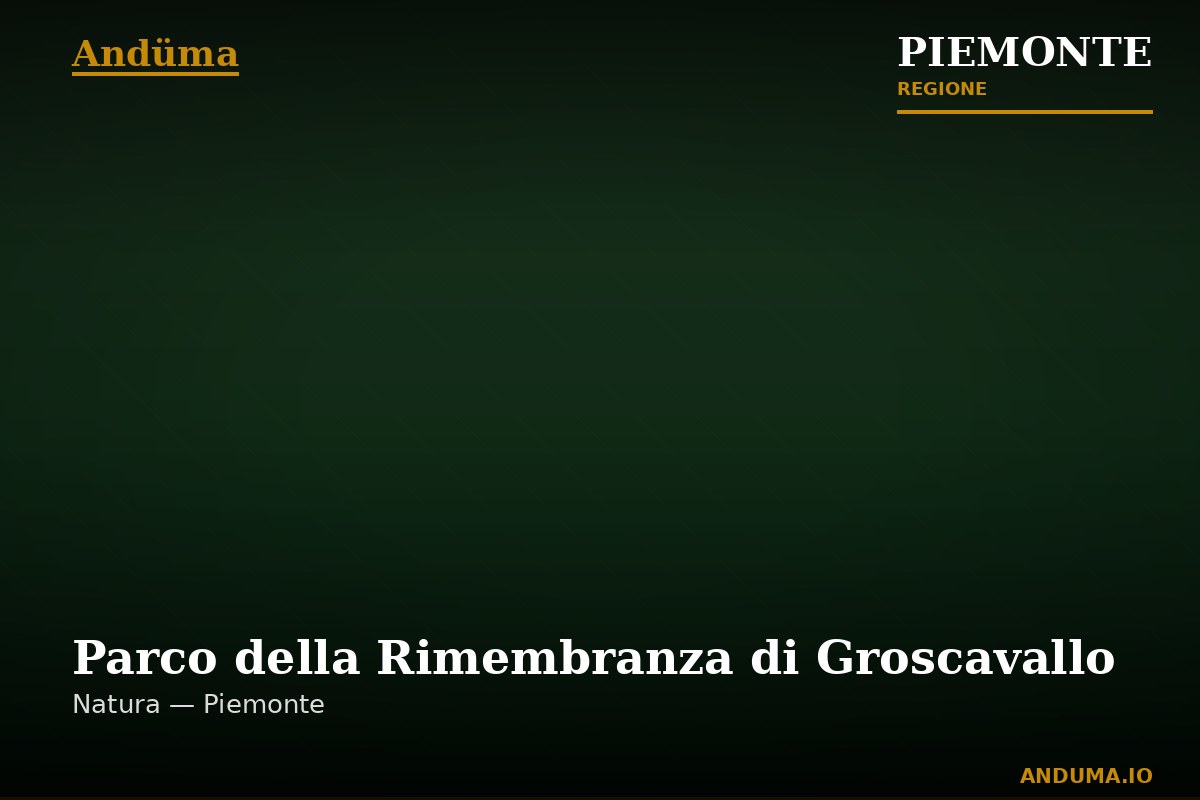 Parco della Rimembranza di Groscavallo — Punto di interesse a Ceresole Reale, Torino