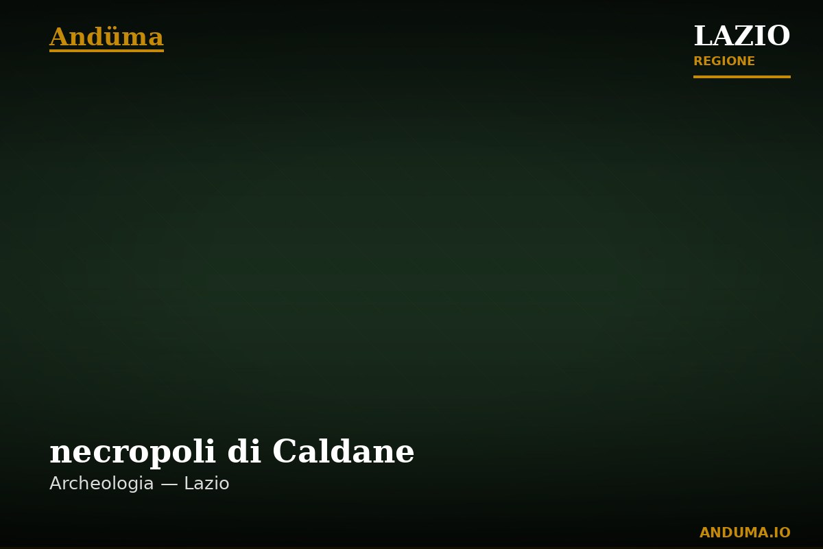 necropoli di Caldane — Punto di interesse , Roma