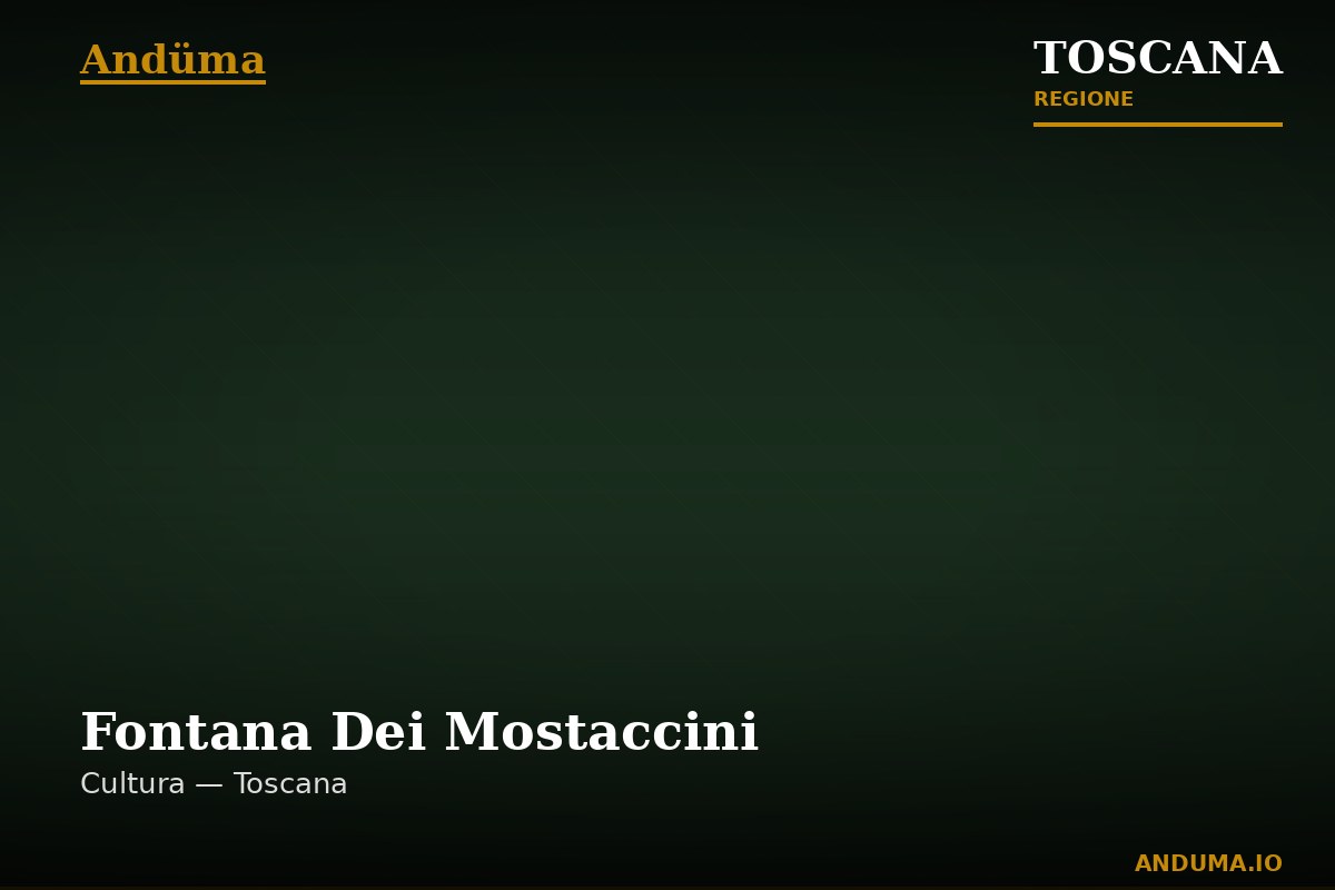 Fontana Dei Mostaccini — Punto di interesse a Firenze, Firenze