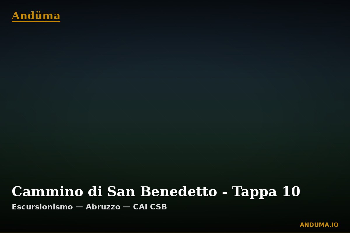 Cammino di San Benedetto - Tappa 10 — Punto di interesse , Piedmont