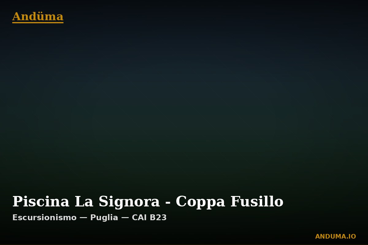 Piscina La Signora - Coppa Fusillo — Punto di interesse , Piedmont