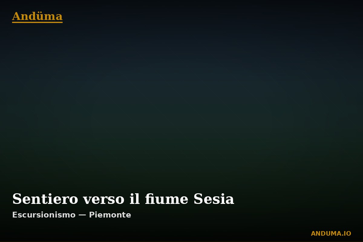 Sentiero verso il fiume Sesia — Sentiero a Alagna Valsesia, Vercelli
