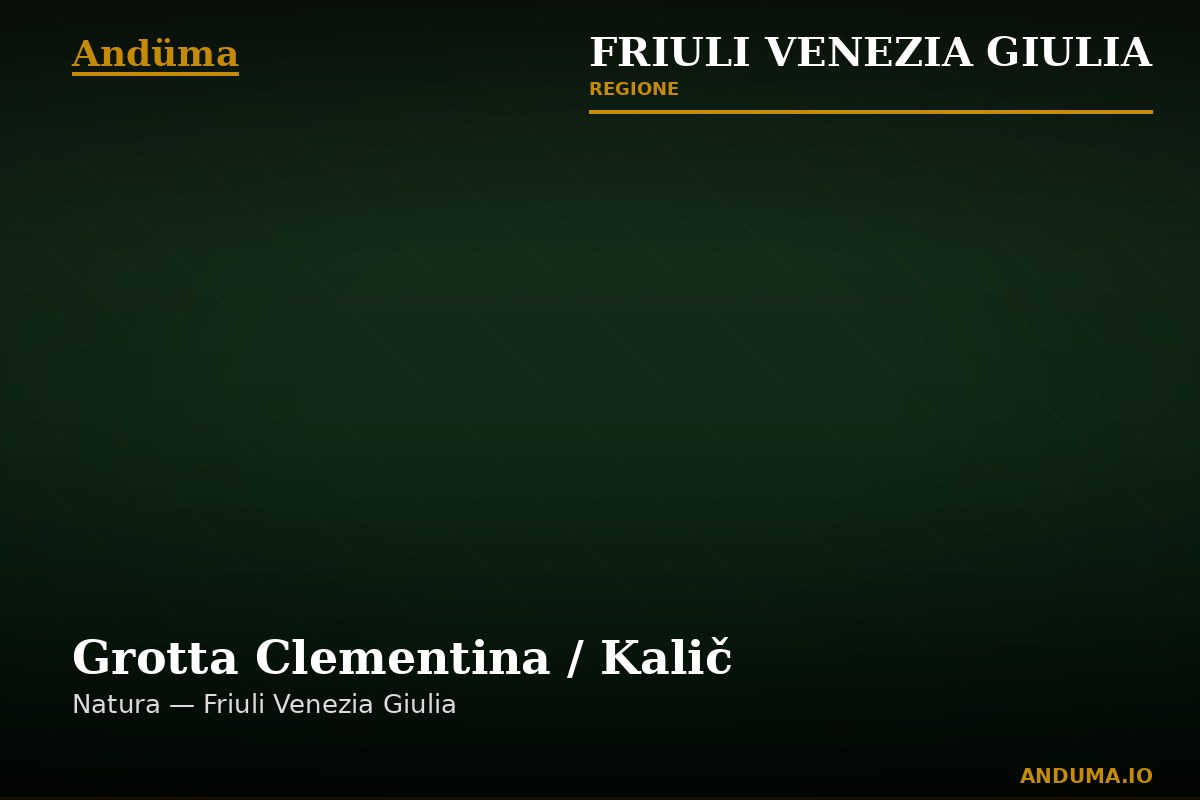 Grotta Clementina / Kalič — Punto di interesse a Trieste, Trieste