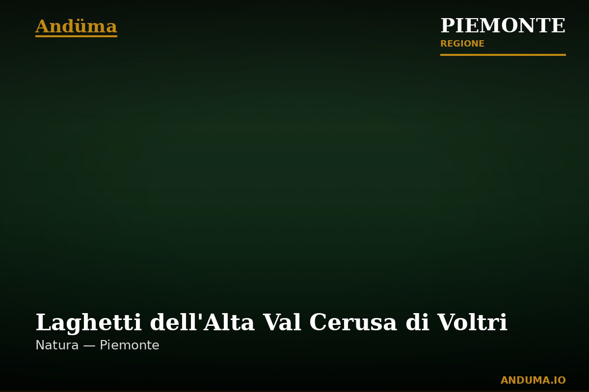 Laghetti dell'Alta Val Cerusa di Voltri — Punto di interesse a Parco Capanne Marcarolo, Alessandria