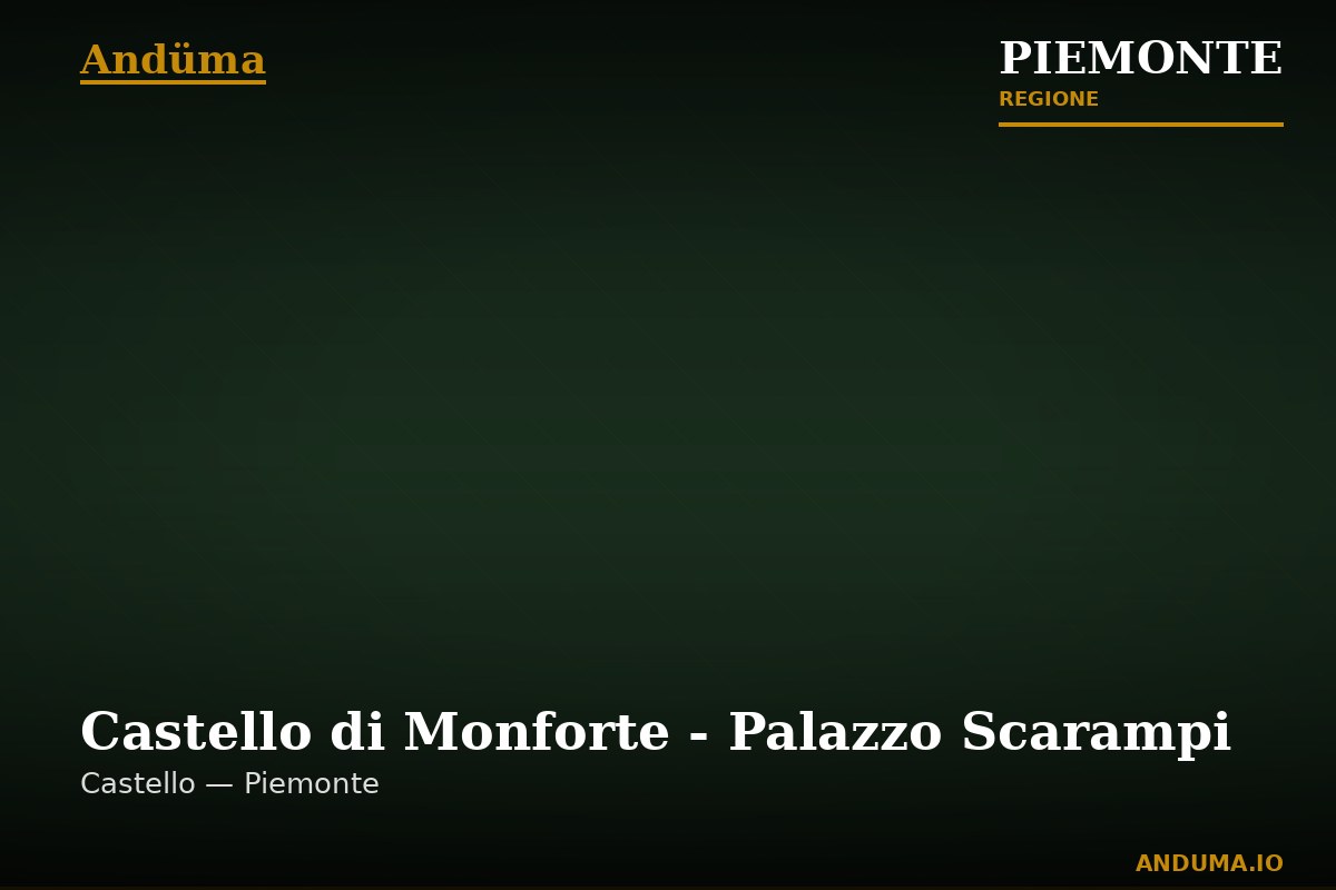 Castello di Monforte - Palazzo Scarampi — Punto di interesse a Barolo, Cuneo