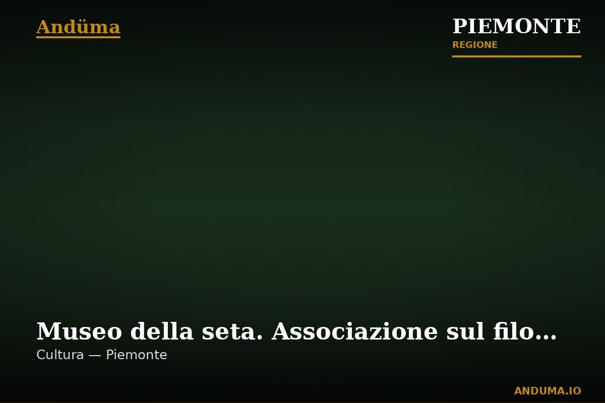 Museo della seta. Associazione sul filo della seta