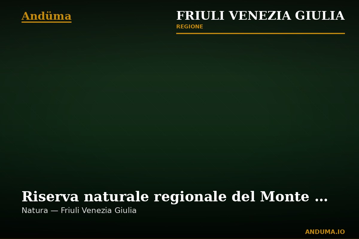 Riserva naturale regionale del Monte Orsario / Deželni naravni rezervat Medvedjak — Punto di interesse a Trieste, Trieste