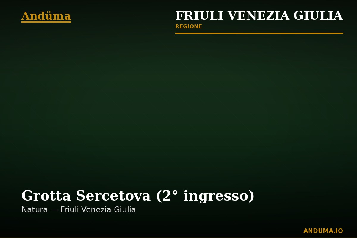 Grotta Sercetova (2° ingresso) — Punto di interesse a Trieste, Trieste