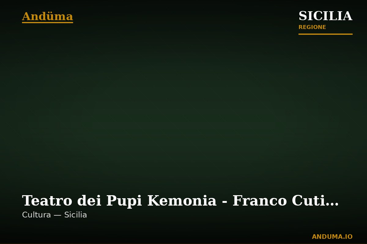 Teatro dei Pupi Kemonia - Franco Cuticchio figlio d'arte — Punto di interesse a Palermo, Palermo