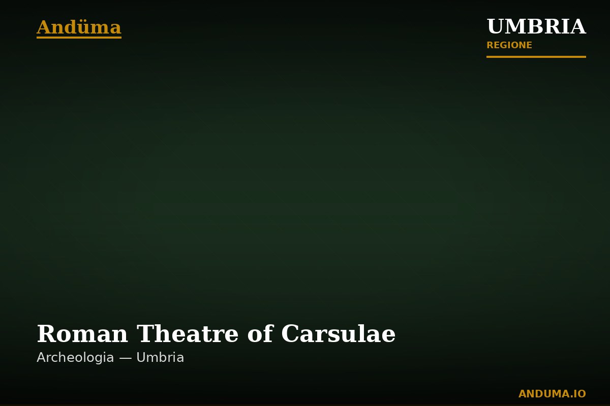 Roman Theatre of Carsulae — Punto di interesse , Perugia