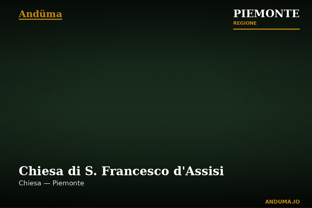 Chiesa di S. Francesco d'Assisi — Punto di interesse a Rivoli, Torino