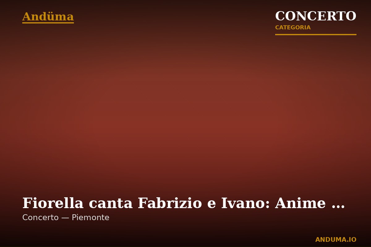 Fiorella canta Fabrizio e Ivano: Anime Salve