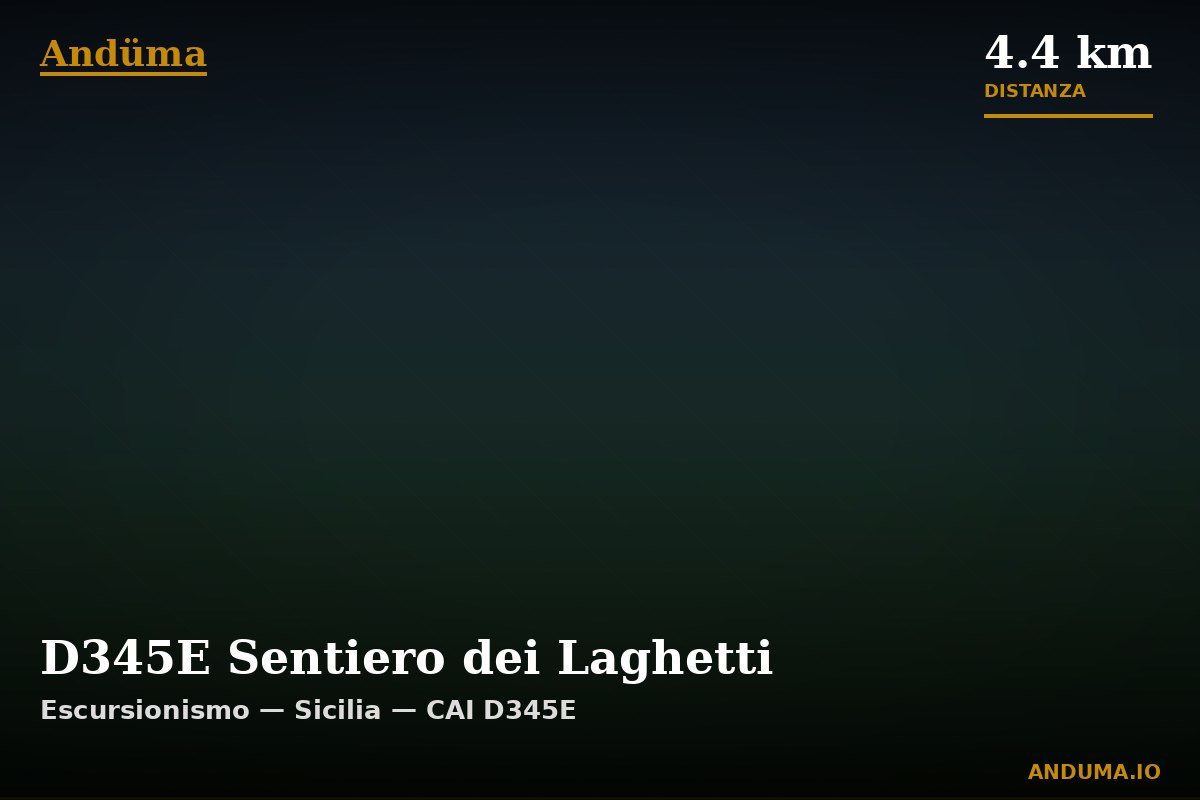 D345E Sentiero dei Laghetti — Punto di interesse , Piedmont