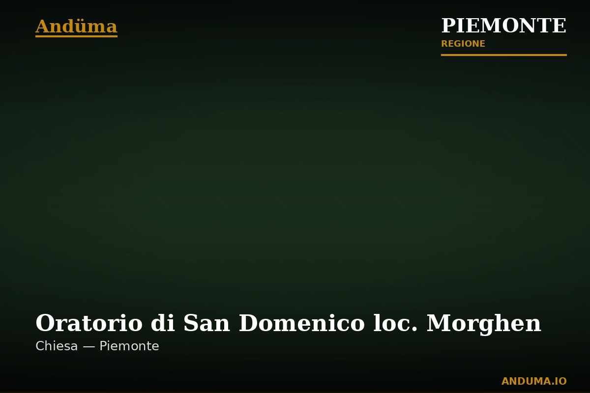 Oratorio di San Domenico loc. Morghen — Punto di interesse a Macugnaga, VCO