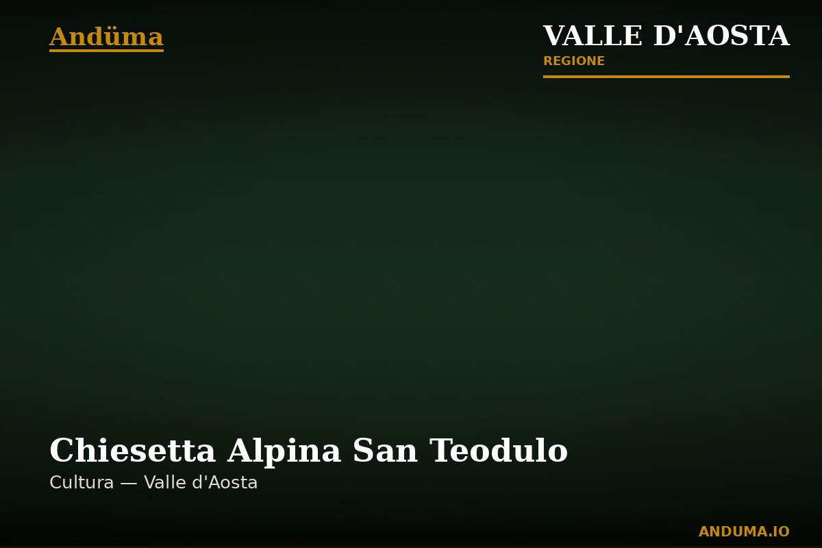 Chiesetta Alpina San Teodulo — Punto di interesse a Cervinia, Aosta