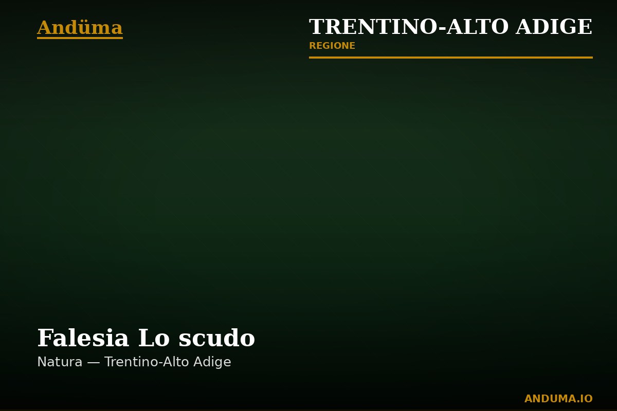 Falesia Lo scudo — Punto di interesse a Trento, Trento
