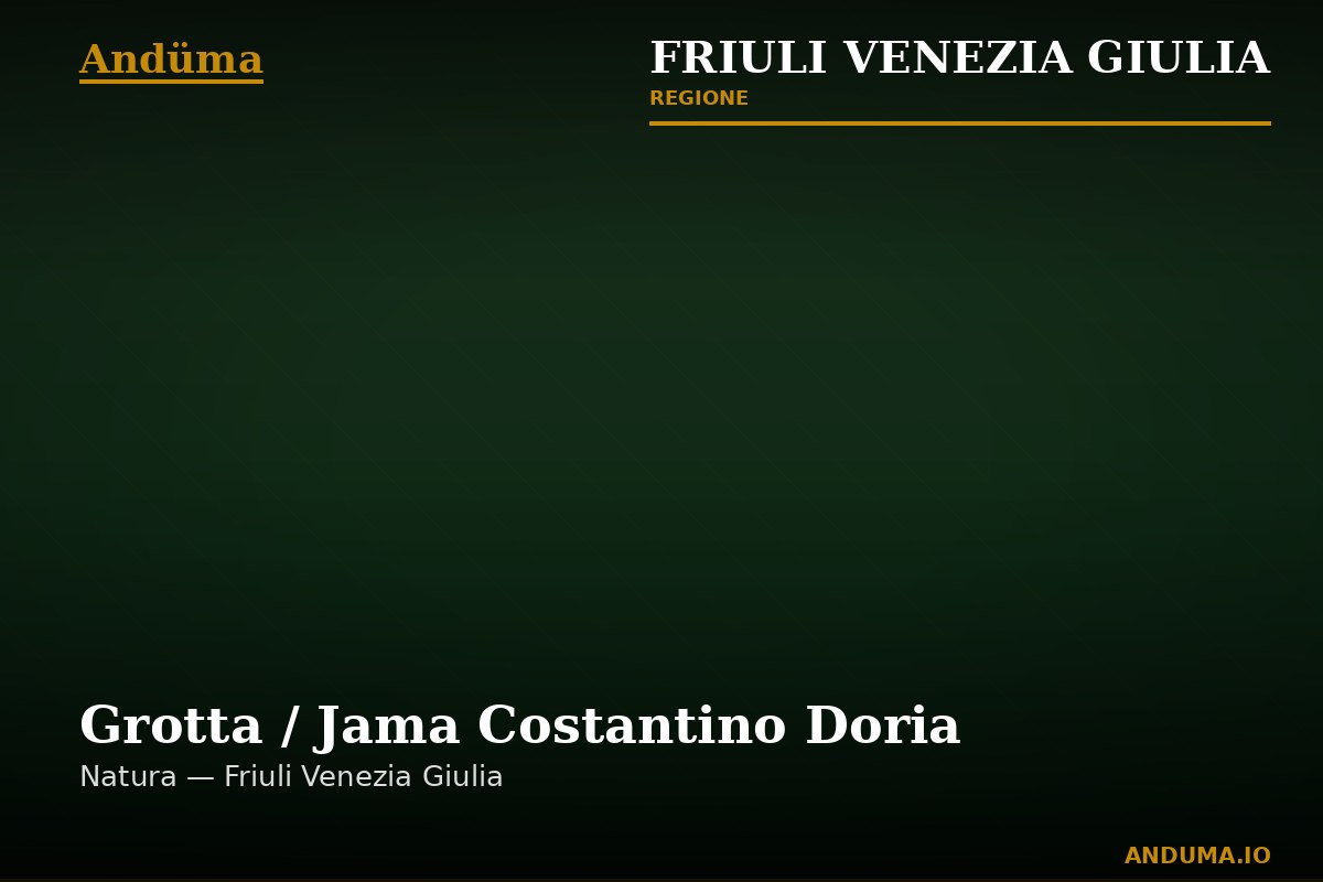 Grotta / Jama Costantino Doria — Punto di interesse a Trieste, Trieste