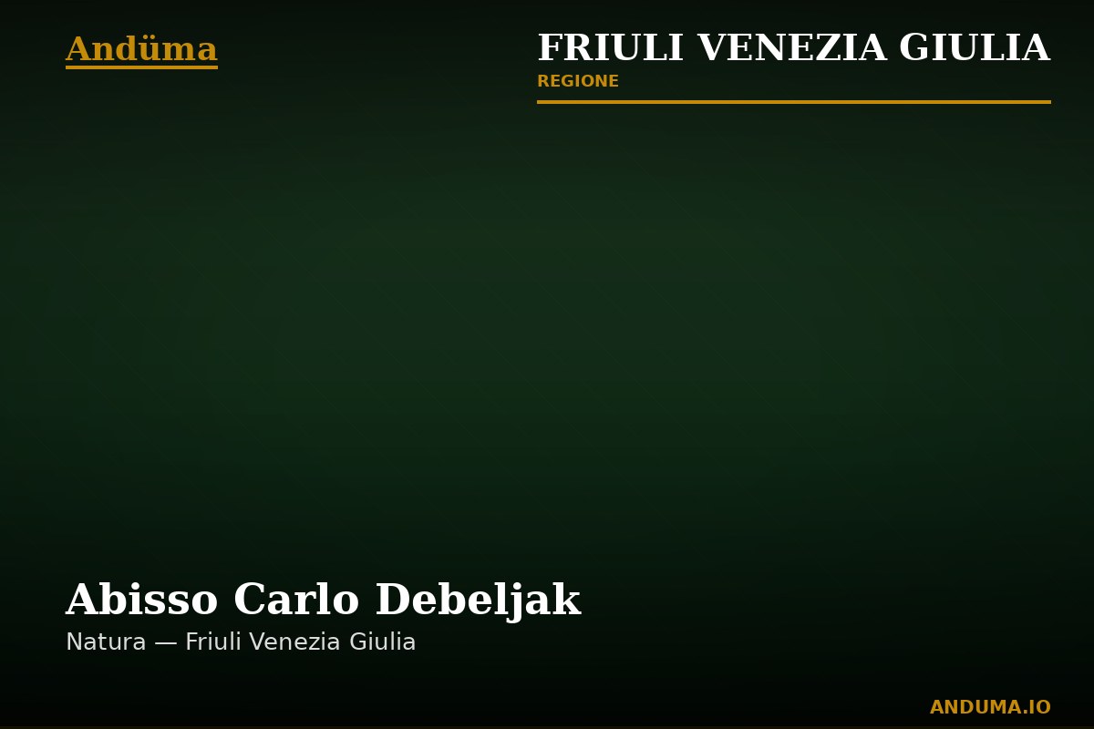 Abisso Carlo Debeljak — Punto di interesse a Trieste, Trieste