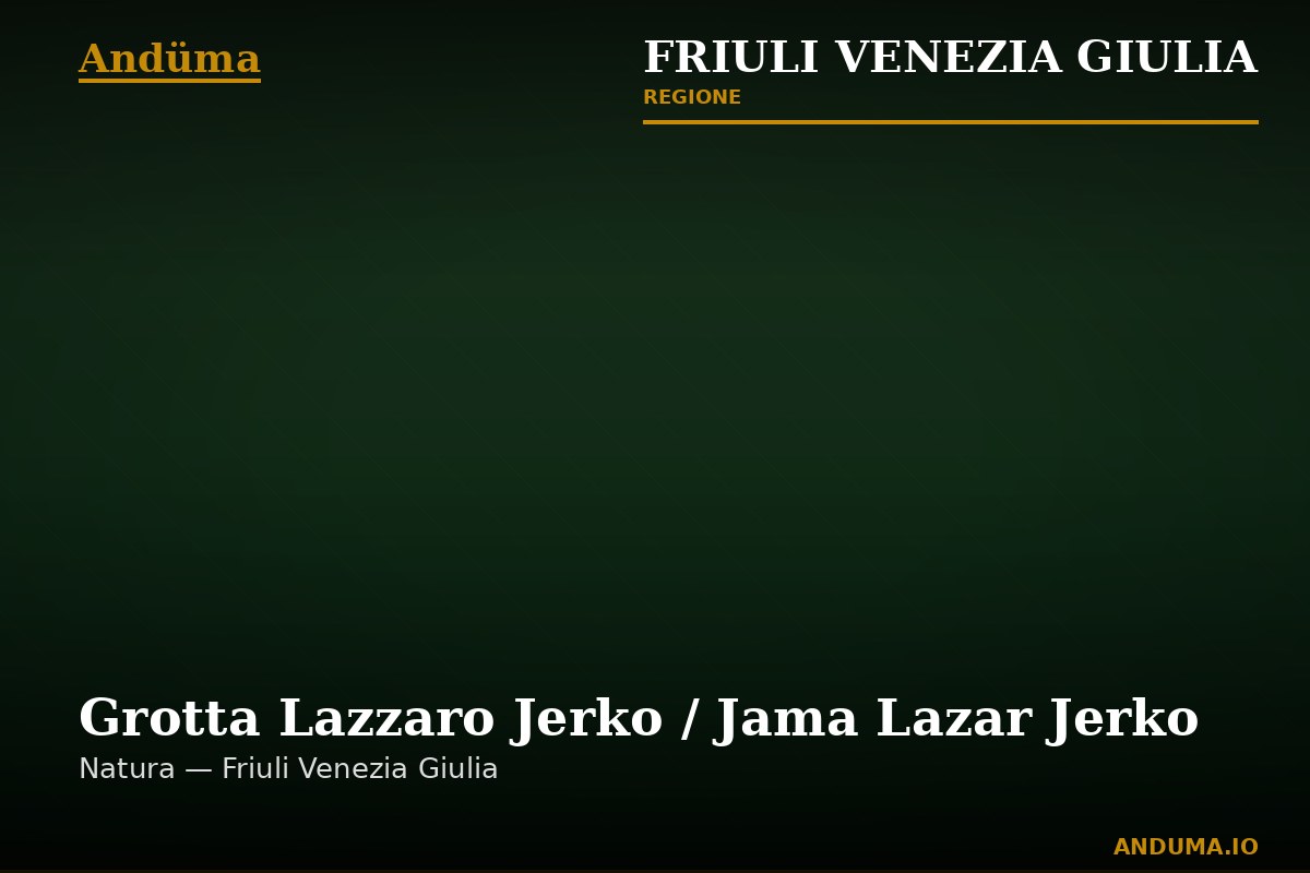 Grotta Lazzaro Jerko / Jama Lazar Jerko — Punto di interesse a Trieste, Trieste