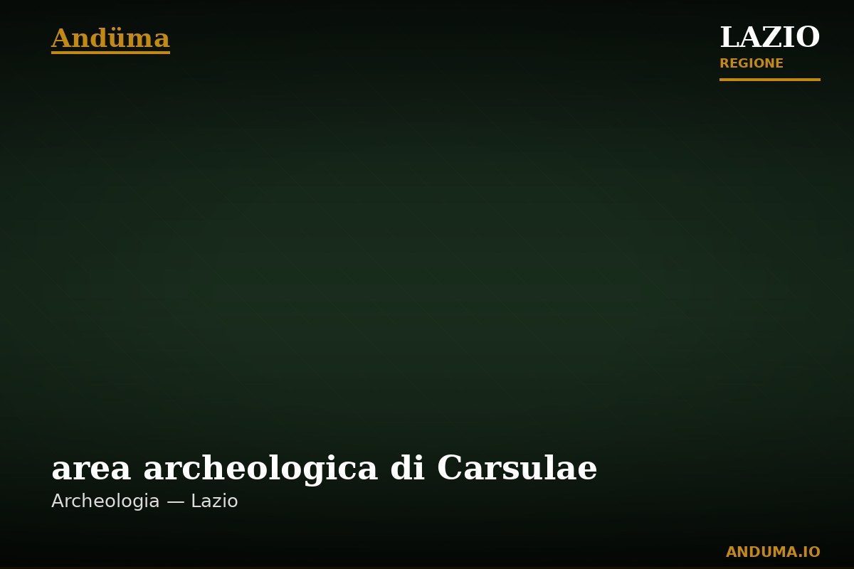 area archeologica di Carsulae — Punto di interesse , Roma
