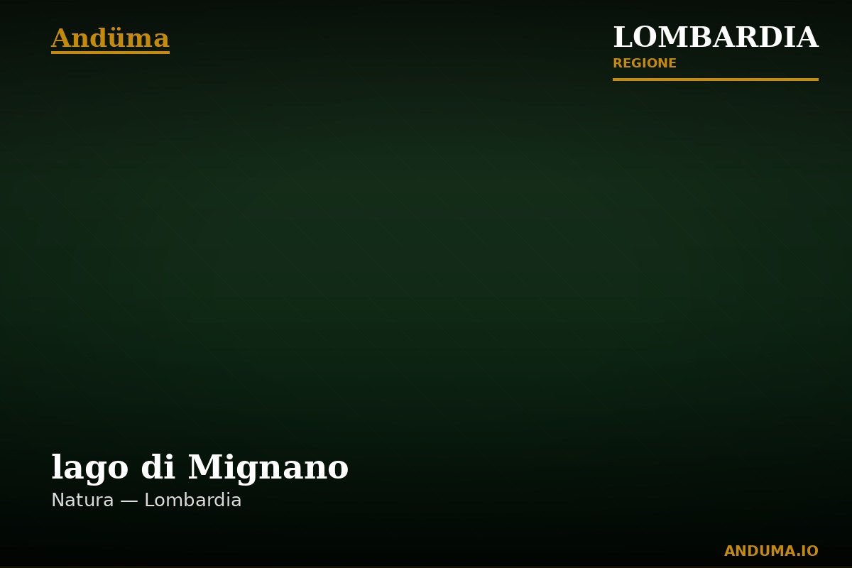 lago di Mignano — Punto di interesse , Milano