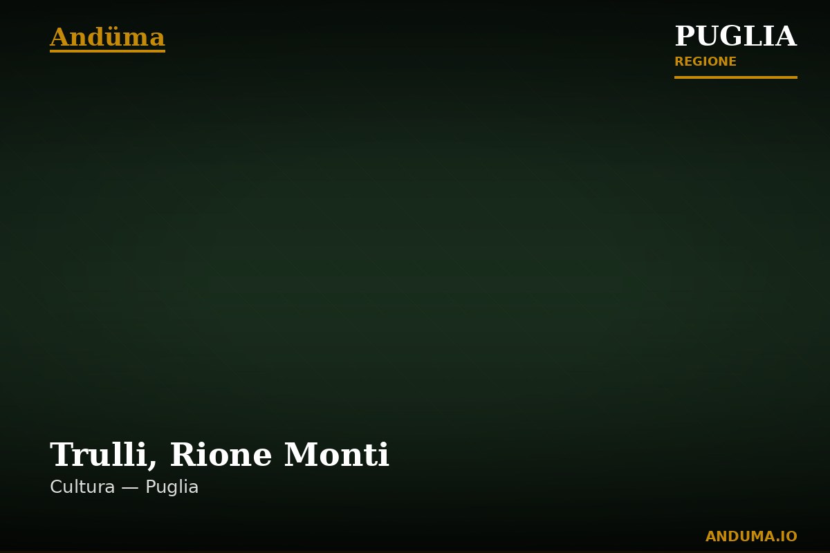 Descubrir Trulli, Rione Monti