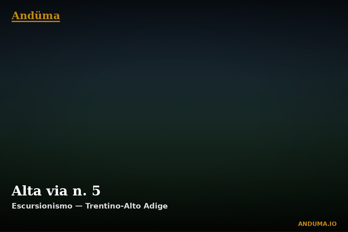Alta via n. 5 — Punto di interesse , Trento