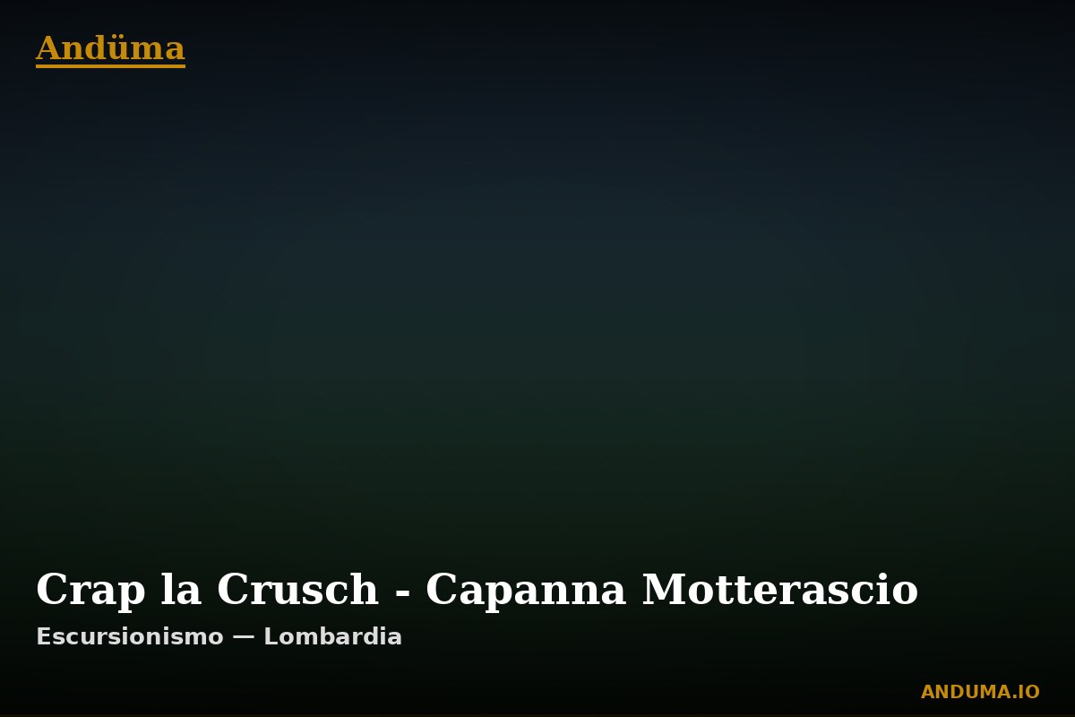 Crap la Crusch - Capanna Motterascio — Punto di interesse , Piedmont