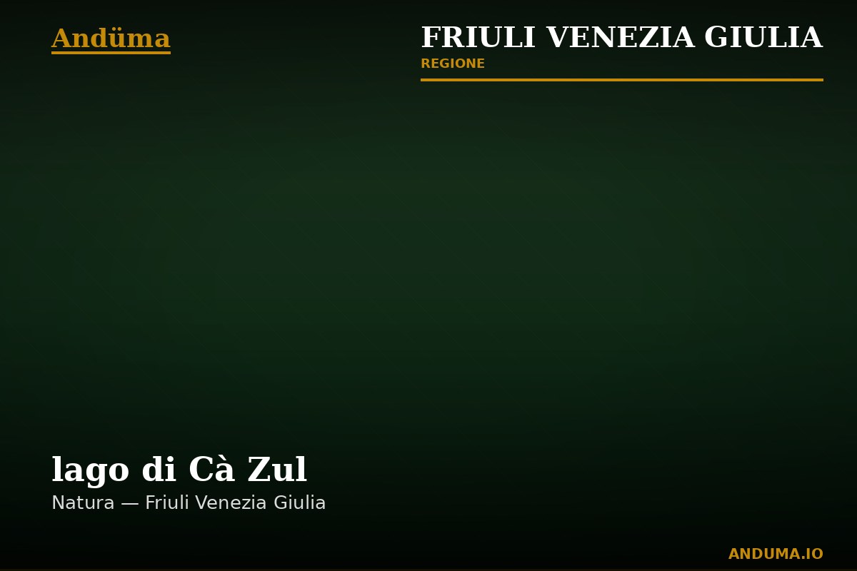 lago di Cà Zul — Punto di interesse , Trieste